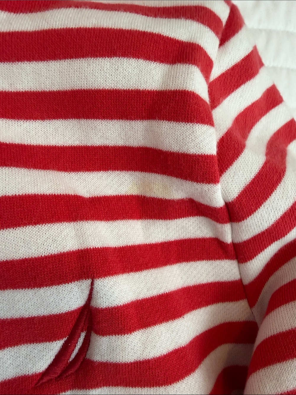 Nautica Red and White Striped Hooded Sweatshirt - Picture 5 of 15